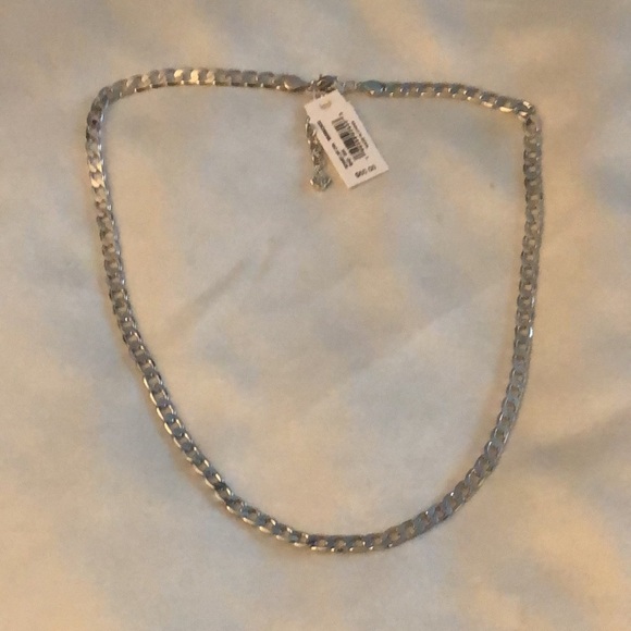 Kendra Scott Ronnie Silver Tone Rhodium Plated Link Necklace NWT - Picture 4 of 11